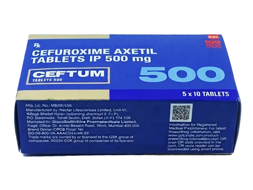 印度GSK原研版西力欣片Ceftum500mg外包装盒真伪防伪自检实拍 - 药代邮云仓
