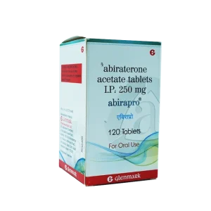 标领医学 阿比特龙 (Abiraterone) 250mg*120片 印度Glenmark版 前列腺癌靶向药说明书 - 药代邮云仓 印度Glenmark(格伦马克)版阿比特龙Abirapro