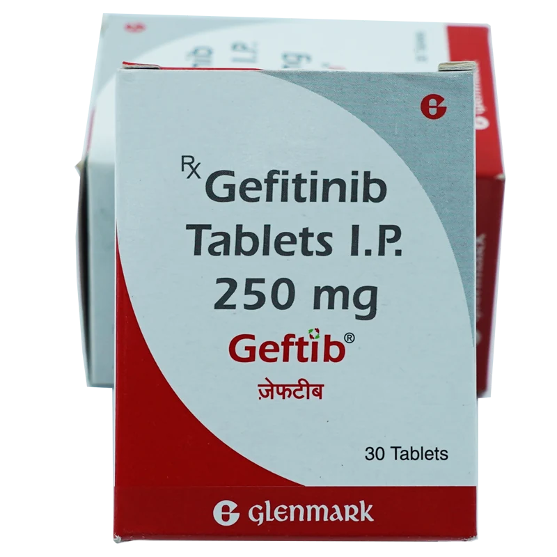 印度Glenmark生产的吉非替尼片(Geftib 250mg*30片/盒)实拍照片
