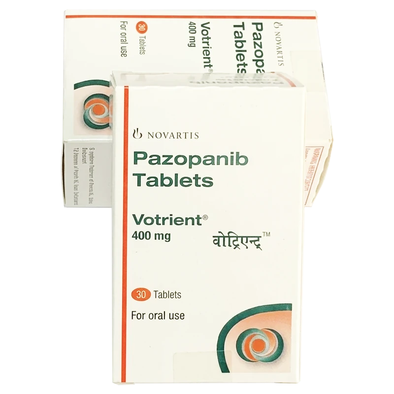 印度诺华原研生产的培唑帕尼片Votrient正品实物照片。主要用于晚期肾细胞癌及软组织肉瘤一线靶向治疗。