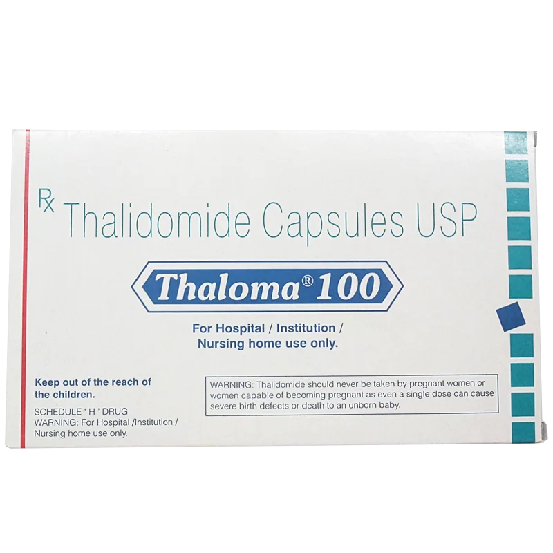 印度太阳制药SunPharma生产的沙利度胺胶囊Thaloma100mg正品实拍